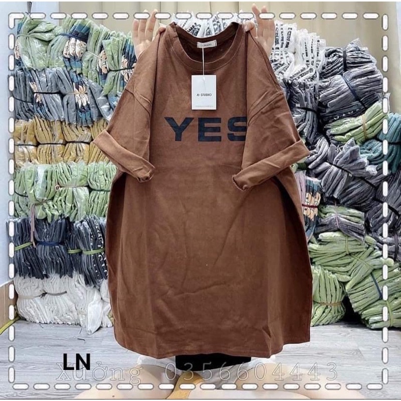 Áo phông YES NO in hai mặt LN11