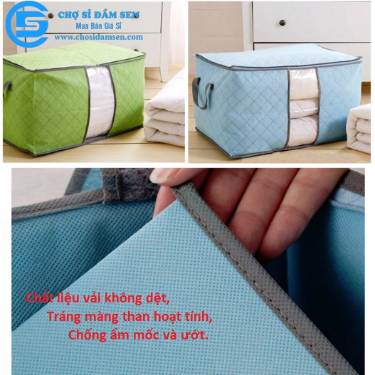 Túi đựng chăn màn dáng ngang, đựng quần áo, đồ tiện dụng, các đồ đạc cần thiết