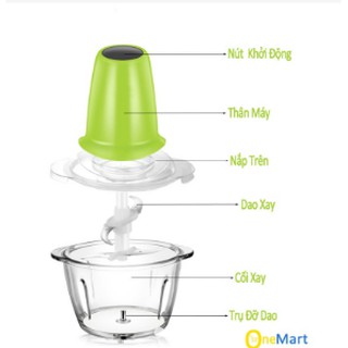 Máy xay thịt, cá, rau củ quả đa năng cối thủy tinh Magic Bullet