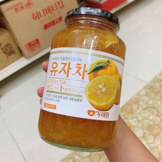 Mật ong chanh đào hàn quốc