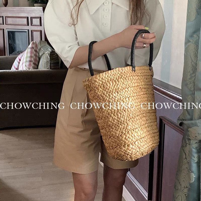 Hàng Mới Về Mới Túi Xách Rơm Đan Tay Phong Cách Retro Pháp 2022