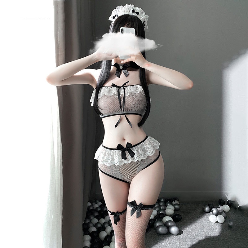 Bộ Đồ Lót LEOSOXS Hóa Trang Cô Hầu Gái Ngọt Ngào Quyến Rũ Cho Nữ