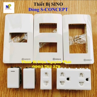 Thiết bị mặt công tắc ổ cắm sino dòng s-concept