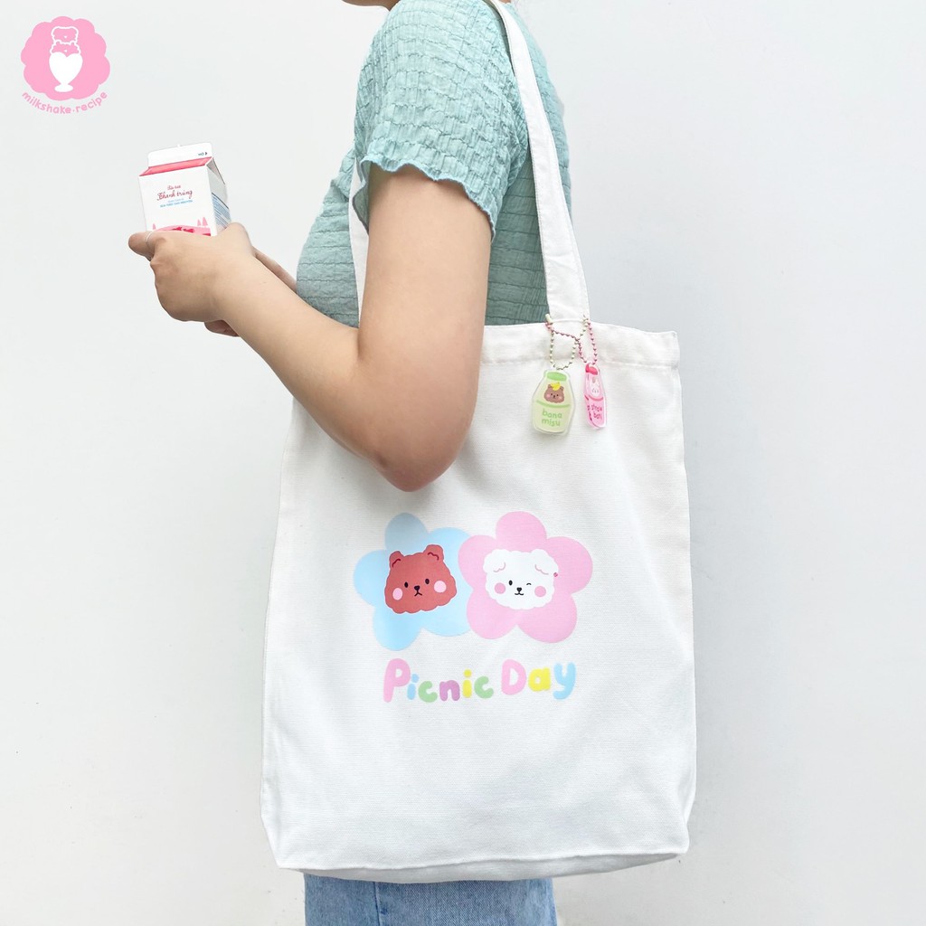 Móc khoá cute, Keychain đa năng Picnic Day