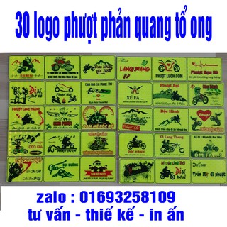 30 logo phản quang logo phượt như hình