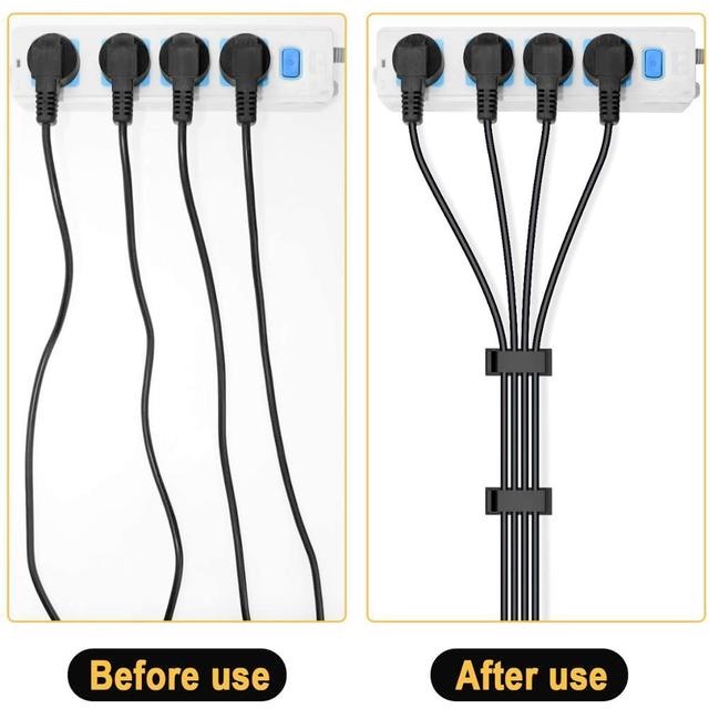 Set 10 kẹp giữ cố định dây cáp gắn tường đa năng tiện dụng