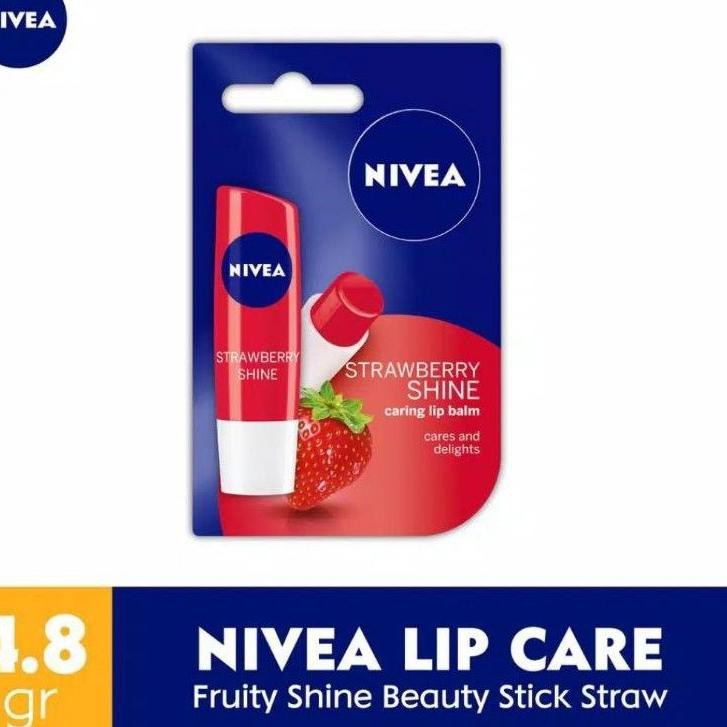 NIVEA (Hàng Mới Về) Son Dưỡng Chăm Sóc Môi Chiếu Sáng Dâu Tây Ft 22ma3as Sup3R 4.8gr | BigBuy360 - bigbuy360.vn