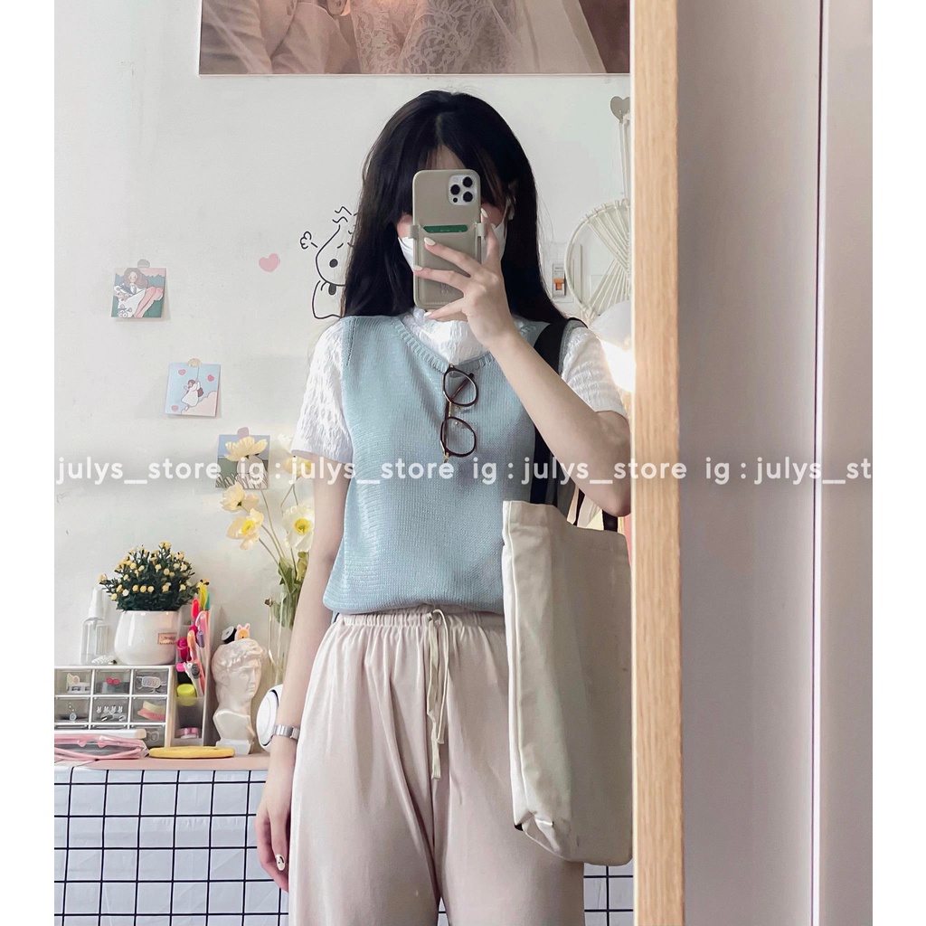 Áo len sát nách Nancy hàn quốc (ảnh thật kèm video)