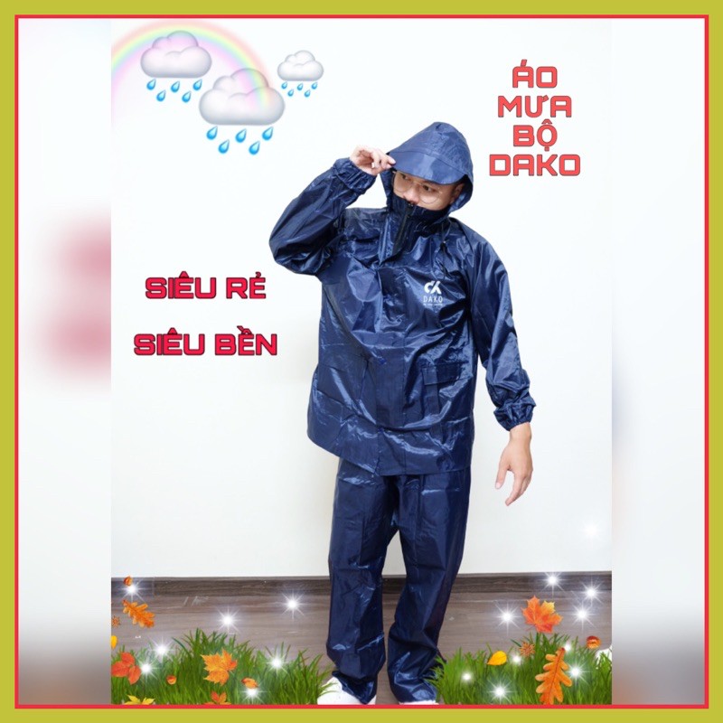 ÁO MƯA BỘ DAKO // HÀNG CÔNG TY // SIÊU ĐẸP // SIÊU BỀN // SIÊU RẺ