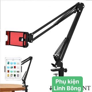 ( Có ảnh thật) Giá đỡ, kẹp điện thoại, ipad, máy tính bảng xem phim kẹp đầu giường, thành bàn