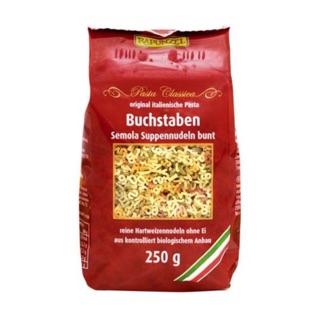 Nui chữ từ lúa mì hữu cơ Rapunzel 250g