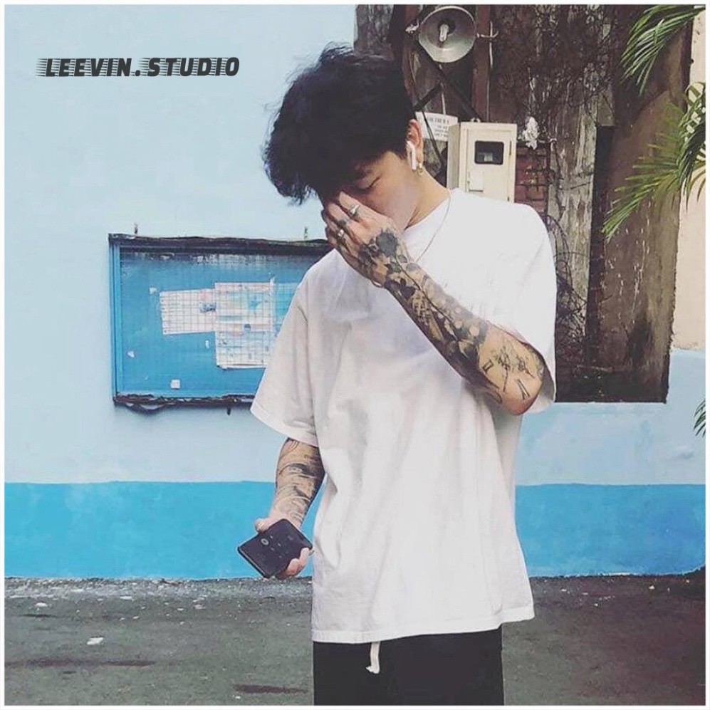 Áo Thun tay lỡ Nam Nữ - áo phông trơn UNISEX form rộng  cộc tay -Basic Tee, oversize - A2 | BigBuy360 - bigbuy360.vn