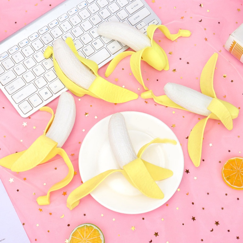 Đồ Chơi Bóp Tay Hình Trái Chuối Thực Tế Giảm Stress 5'' Cho Người Lớn