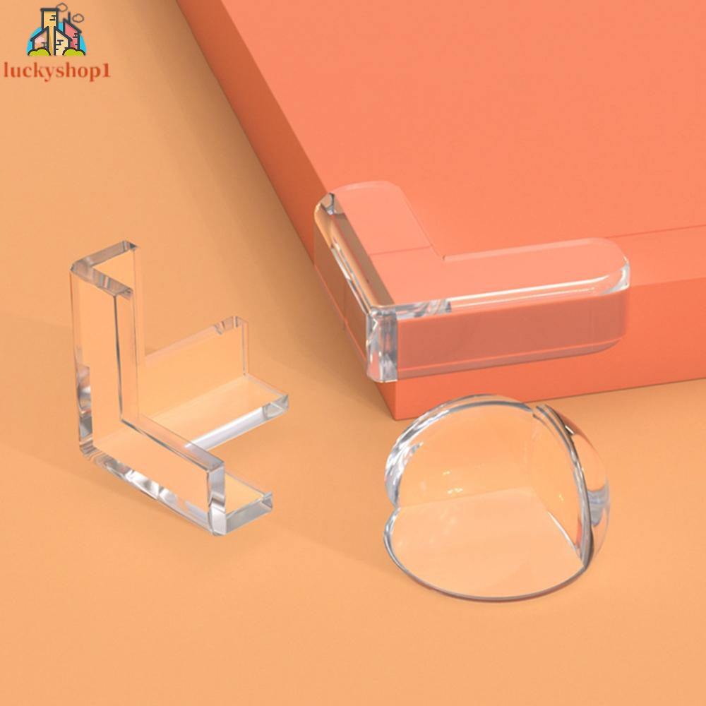 Một bộ 4 miếng Bàn cạnh bé Bảo vệ an toàn cho trẻ em Góc chống va chạm Dải cửa sổ Bàn cạnh túi Bảo vệ chống va chạm Silicone Góc chống va chạm