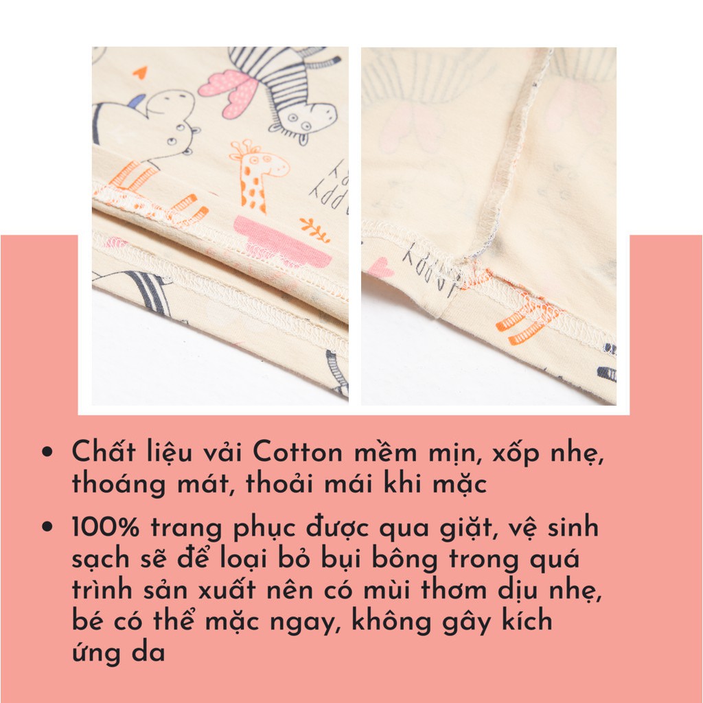 Bộ Quần Áo Dài Tay Cho Bé Trai Và Bé Gái (1-9 Tuổi) K's Closet E044TEF TM