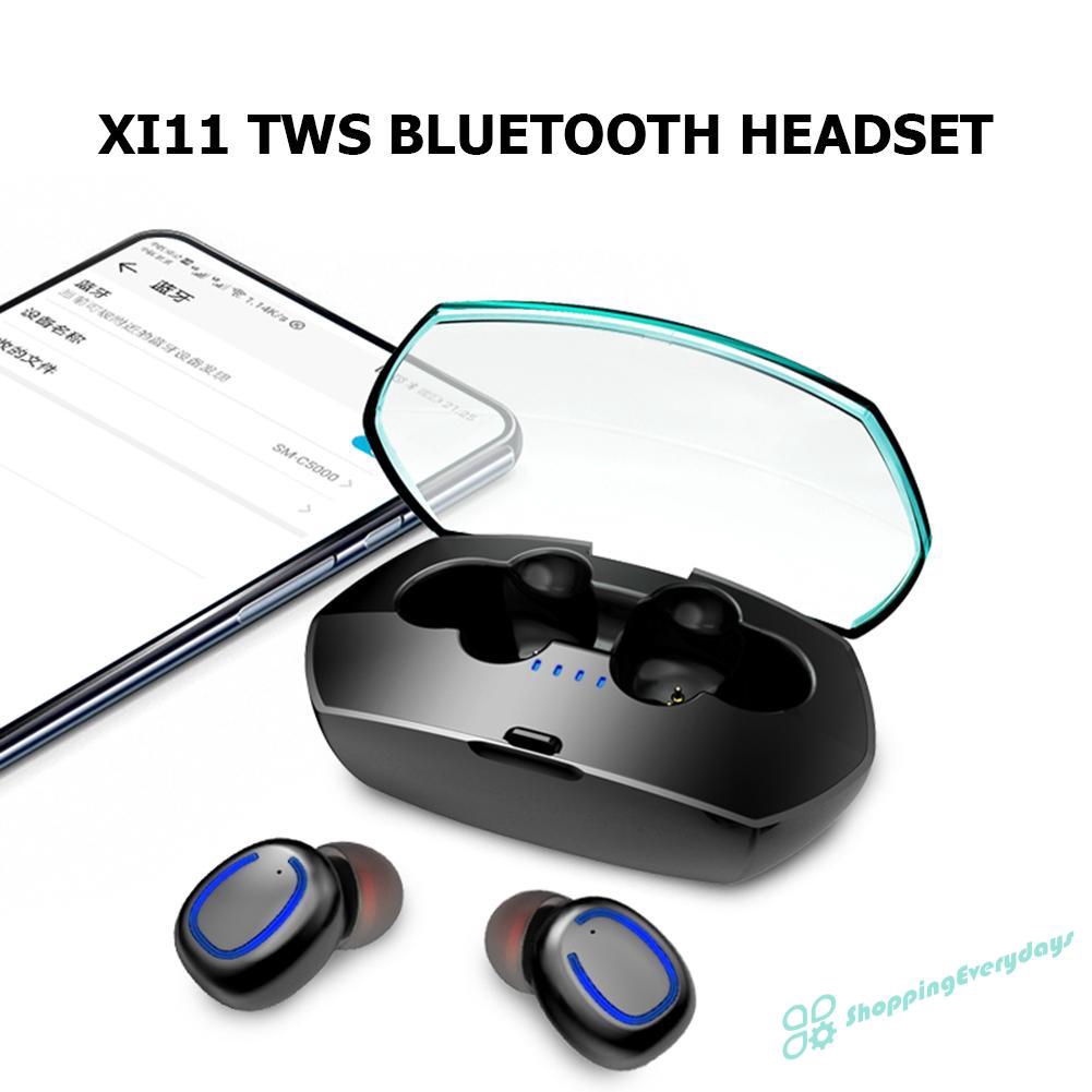 Tai Nghe Nhét Tai Không Dây X11 Tws Kết Nối Bluetooth Kèm Hộp Sạc