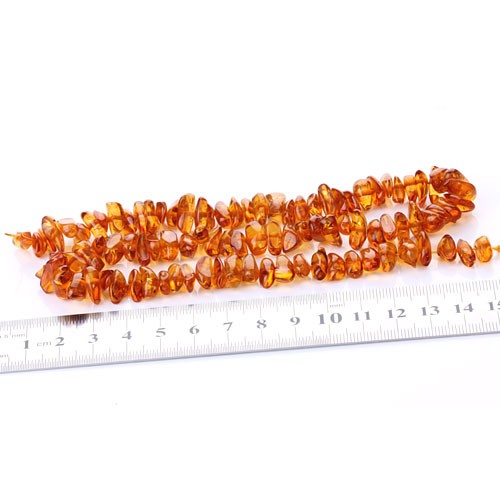 16 inch 7x13mm Honey Brown Synthetic Amber Irregular Chip Gemstone Loose Beads