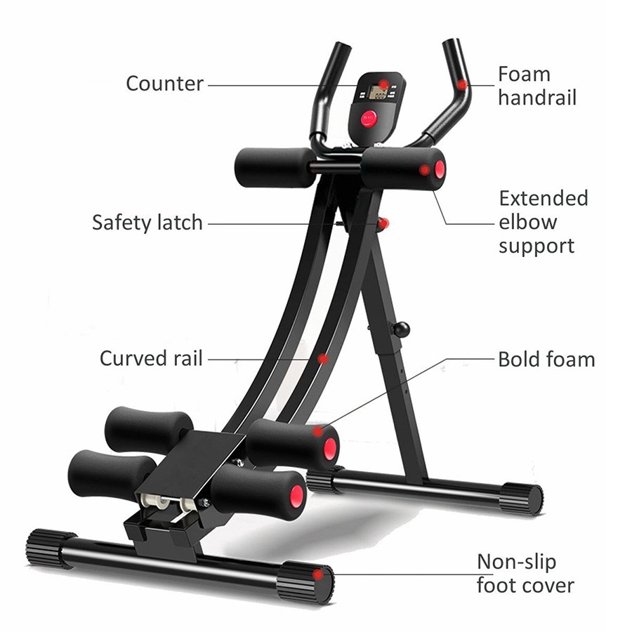 Máy tập cơ bụng đa năng, máy tập eo Jobur hàng chính hãng, hảo hành 12 tháng