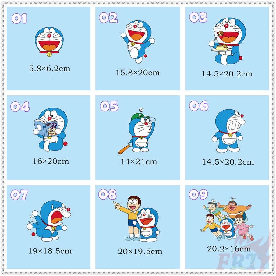 ✪ Sticker Dán Tường Hình Doraemon ✪ 1 Miếng Dán Trang Trí Công Tắc Nhiệt