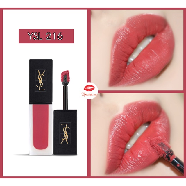 Son YSL Tatouage Couture 216 màu hồng đất (chuẩn hàng xách tay chính hãng)