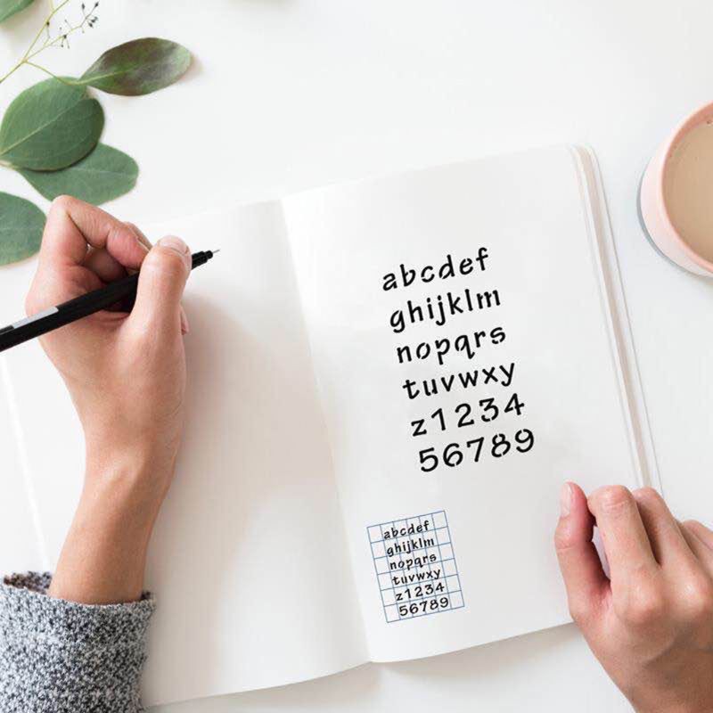 Bộ 24 khuôn vẽ họa tiết chữ cái tiện dụng