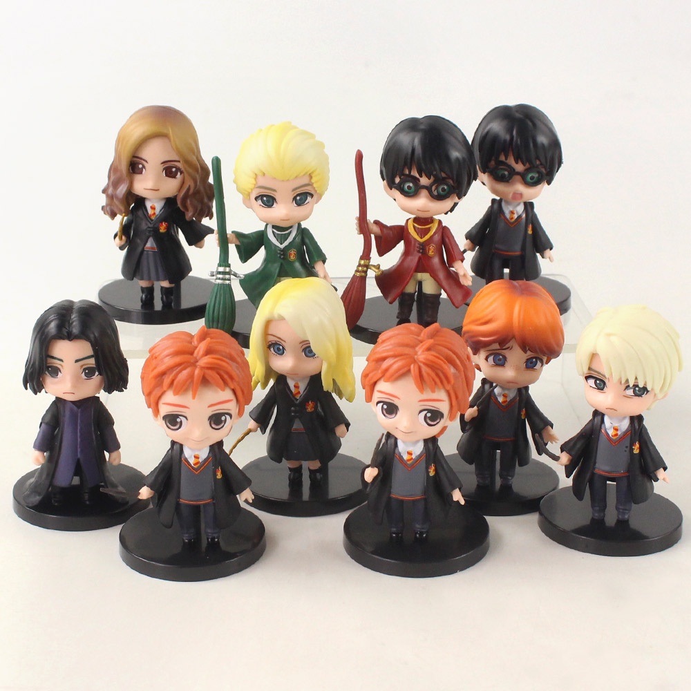 Set 10 Mô Hình Nhân Vật Phim Harry Potter Dễ Thương