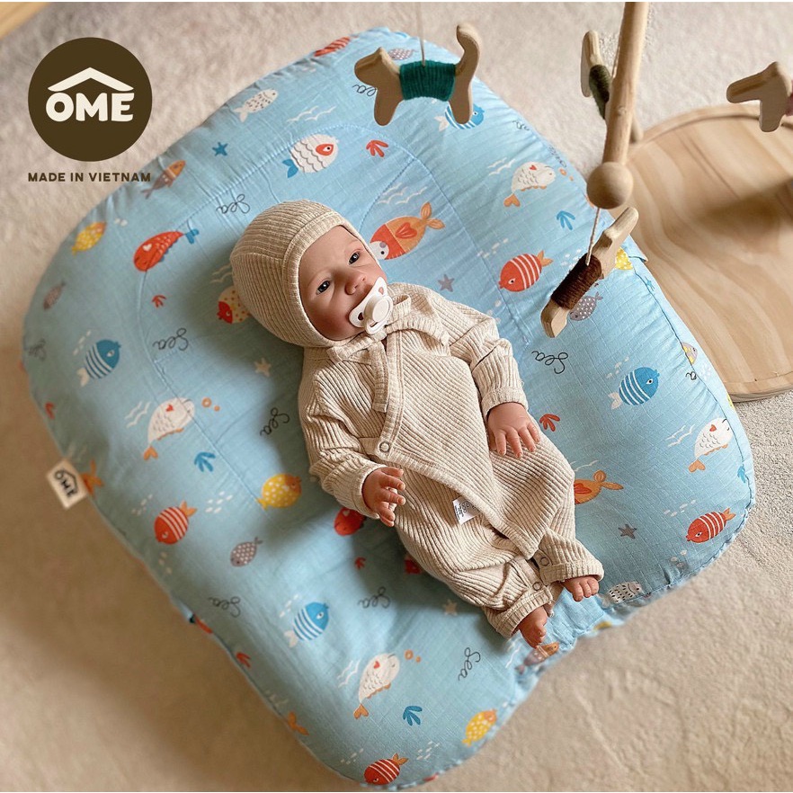 Gối Chống Trào Ngược Cho Bé OME Chính Hãng, Gối Chống Giật Mình Giúp Bé Ngủ Ngon Hơn Mẫu Mới 2022