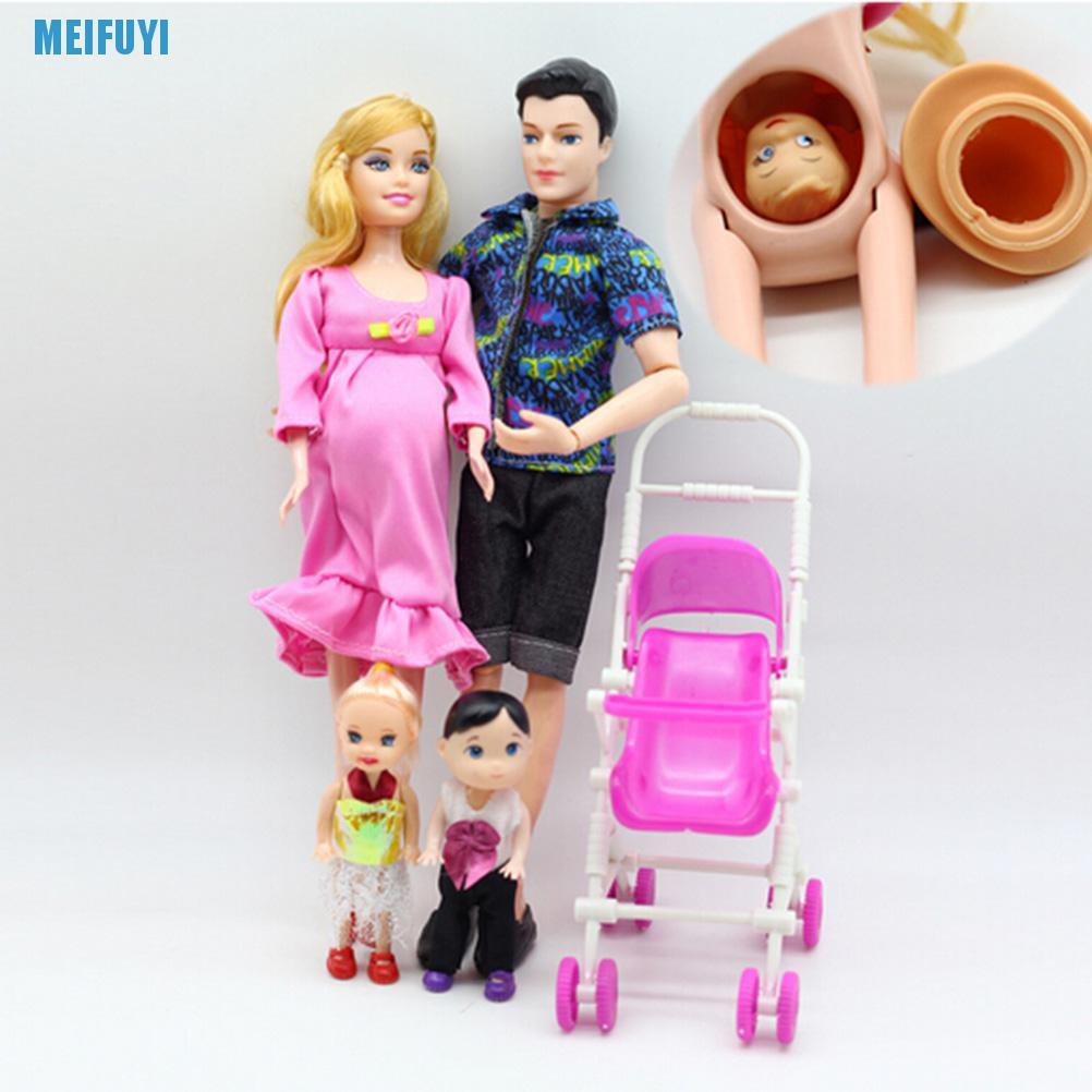 Set 6 Mô Hình Gia Đình Búp Bê Barbie 439v Xinh Xắn