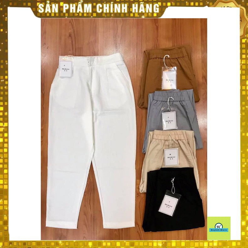 (Siêu mát) Quần baggy đũi nữ xuất khẩu cạp chun kéo khóa 5 màu siêu hót- Quần nữ mặc nhà thời trang