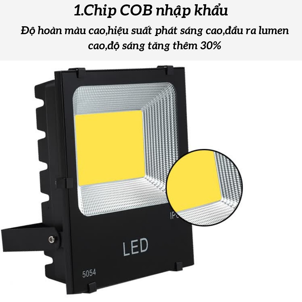 Đèn pha Led năng lượng mặt trời , đèn hắt biển quảng cáo ,đèn công trình lắp đặt ngoài trời chống nước ATILA SHOP