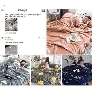 Trả order chăn nhung tuyết 2mx2m3