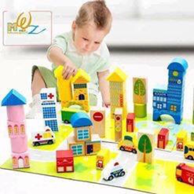bộ xếp hình lâu dài