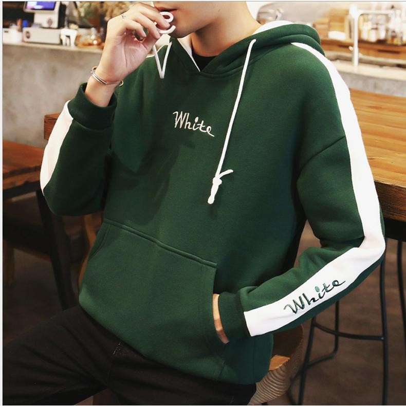 Áo khoác nam hoodie nỉ phối sọc tay đẹp 2018 | BigBuy360 - bigbuy360.vn