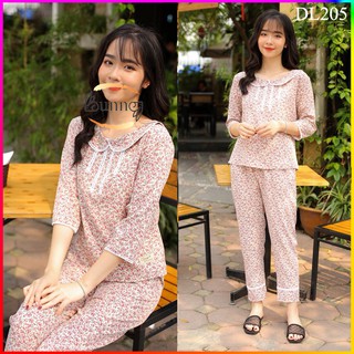 Đồ bộ nữ chất lụa, đồ bộ mặc nhà dày dặn mềm mịn kiểu dáng đẹp