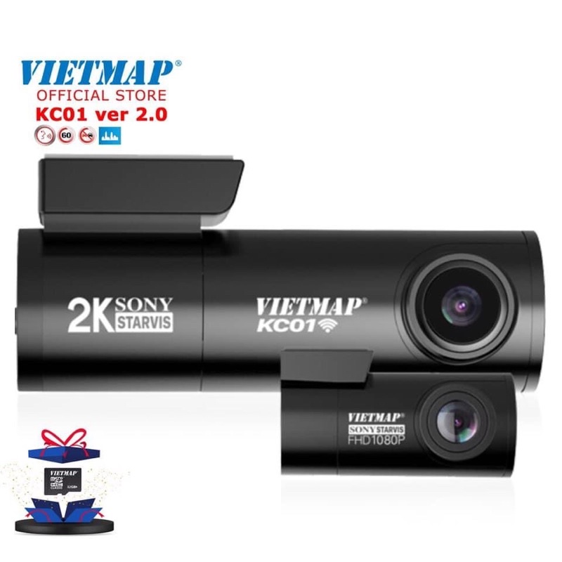 [Miễn Phí Lắp Đặt] Camera Hành Trình Vietmap KC01 pro cảnh báo giao thông