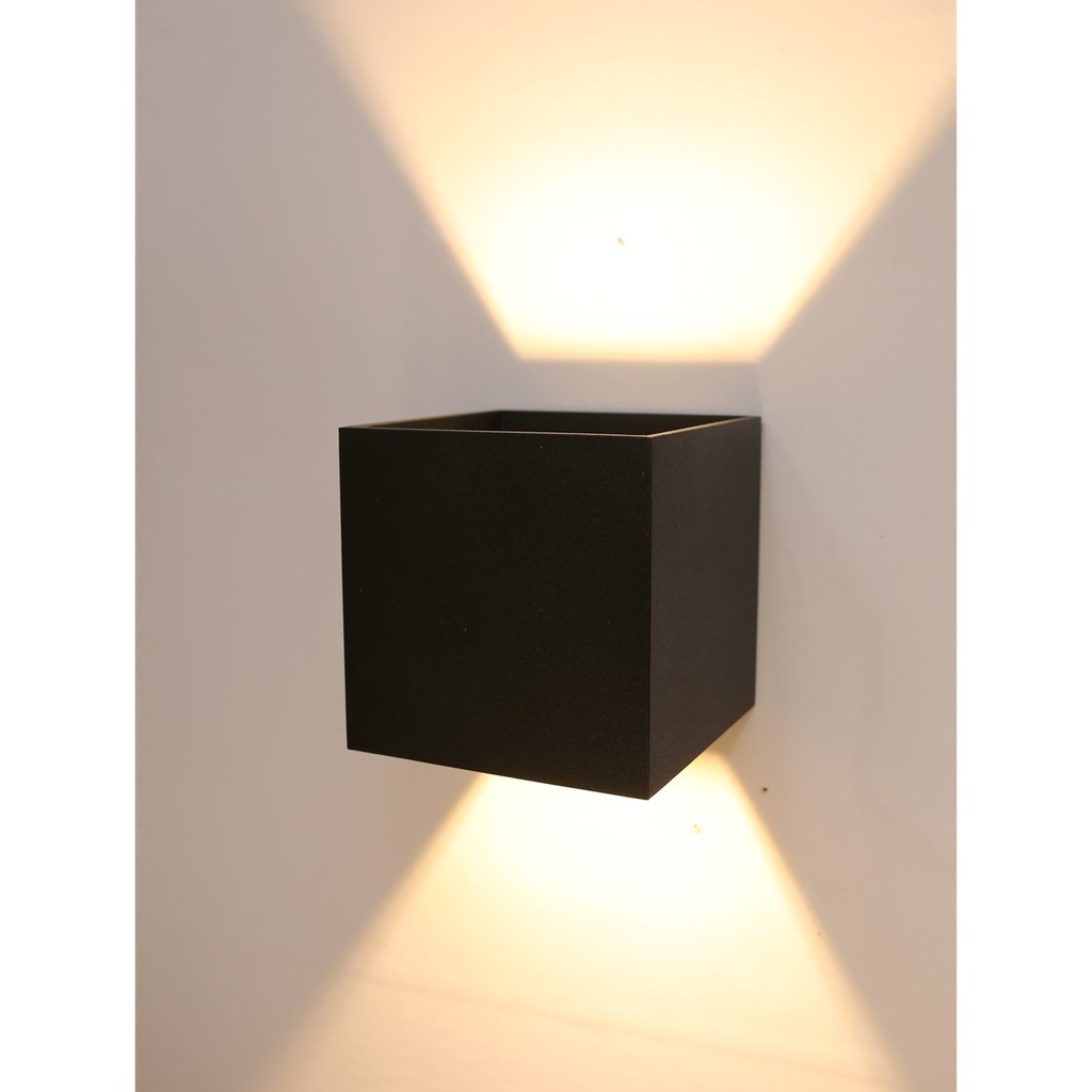 Đèn Tường Led Trang Trí Nội Thất RA17- Hắt Sáng 2 Đầu ánh Sáng Vàng - Kích Thước 10x10x8cm - Bảo Hành 2 Năm