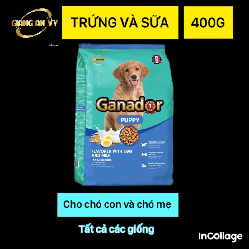 400g Ganador Puppy vị trứng sữa - Thức ăn chó chó nhỏ , chó dưới 12 tháng
