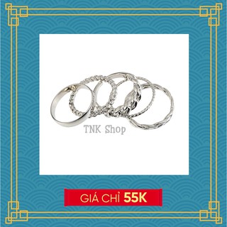 Set 5 chiếc nhẫn giống BTS V