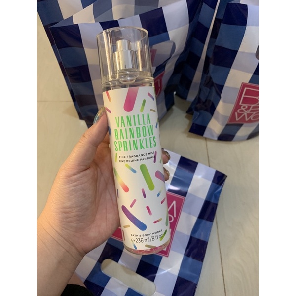 Xịt thơm body Bath And Body Works Vanilla Rainbow Sprinkles 362ML