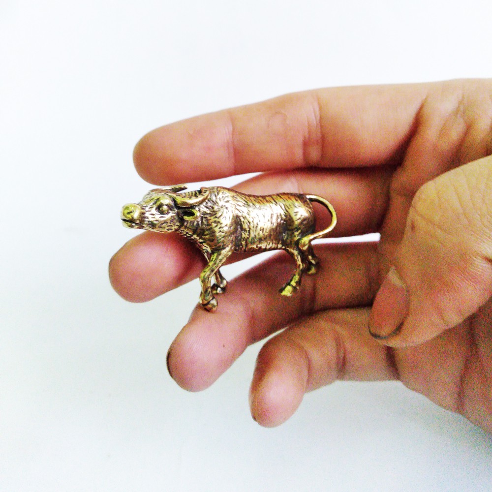 Tượng trâu bằng đồng làm phụ kiện tiểu cảnh, phụ kiện bàn trà, trang trí bonsai, trang trí bàn làm việc, làm quà tặng | BigBuy360 - bigbuy360.vn