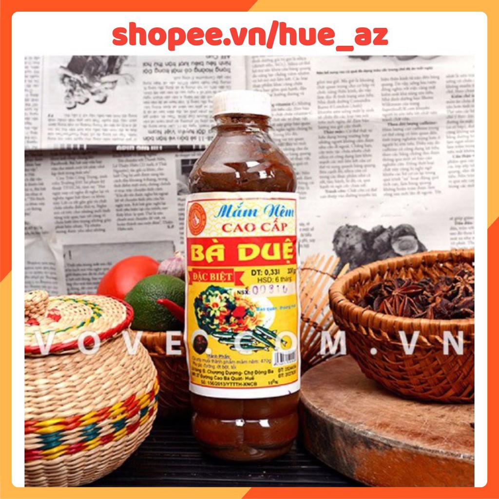 Mắm nêm Bà Duệ - Đặc sản Huế chai 500ml