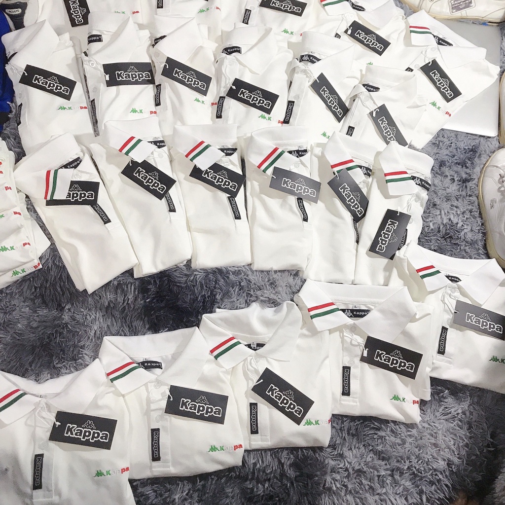 KAPPA Italia áo thun polo nam tay ngắn Vải cá sấu co giãn 4 chiều cao cấp dệt bo vi tính dày dặn form slim fit