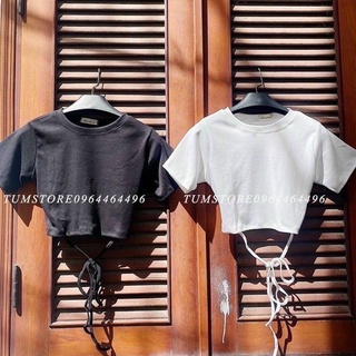 Áo kiểu croptop cột dây eo ❤️