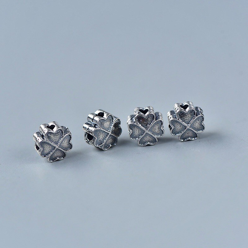 [GIÁ SỈ]Charm cỏ 4 lá bạc cao cấp cực xinh - Hàng bạc loại 1 siêu đẹp PH302