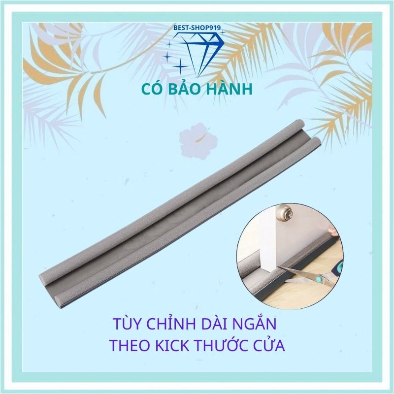 Thanh Nẹp Xốp Chặn Khe Cửa Ron Đệm Cửa Chống Ồn Chống Thoát Hơi Máy Lạnh Chống Bụi Ngăn Côn Trùng