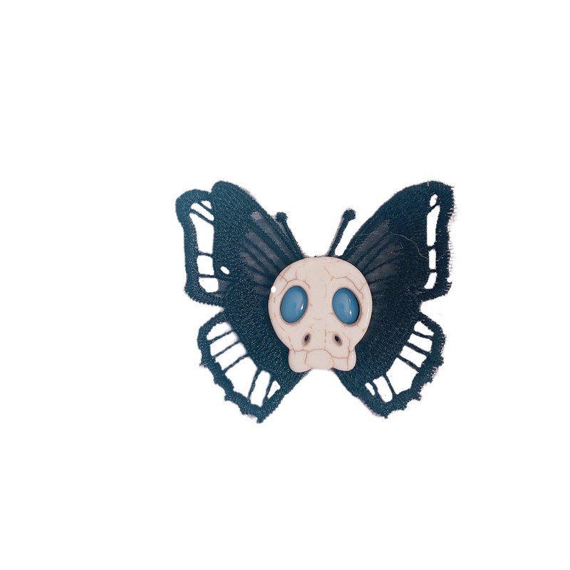 Kẹp Tóc Hình Đầu Lâu Phong Cách Lolita Y2K