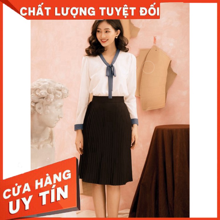 Chân váy dập ly GUMAC CV22029 - Hàng nhập khẩu