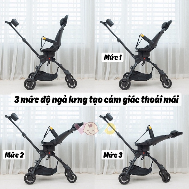 Xe đẩy đảo chiều gấp gọn Vovo VO 0208 |winshop