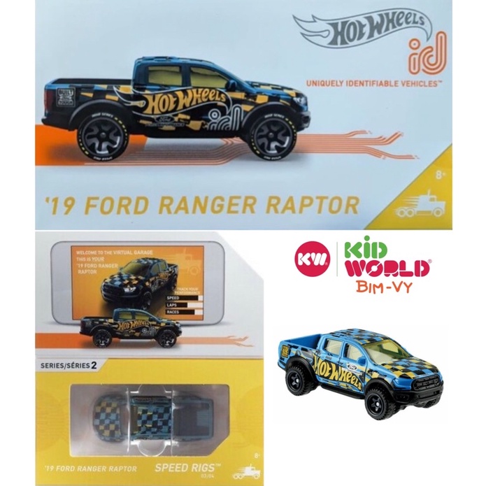 Xe mô hình Hot Wheels ID Series 2 Bán tải '19 Ford Ranger Raptor HBG14.