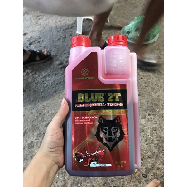 Dầu nhớt máy cắt cỏ 2 thì- Tem đầu sói
